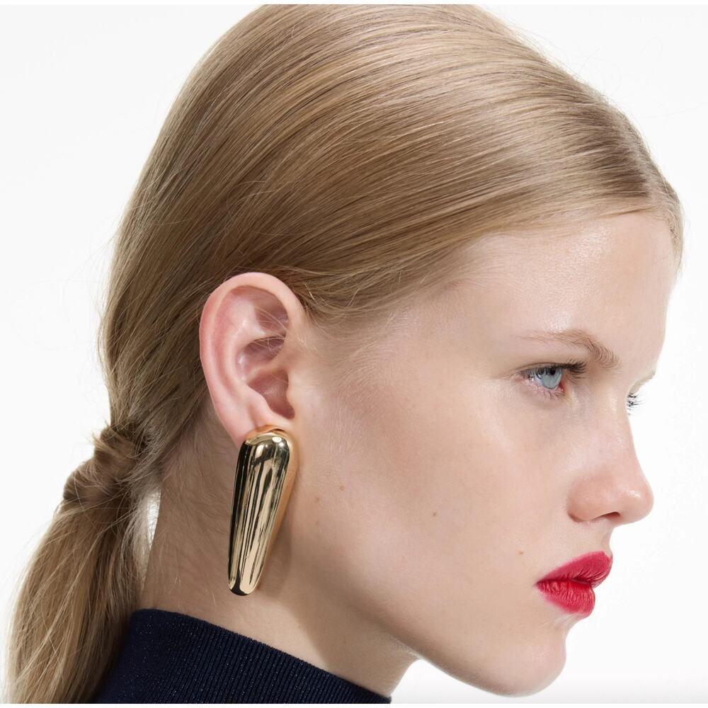 Self-Portrait Gold Bar Earrings